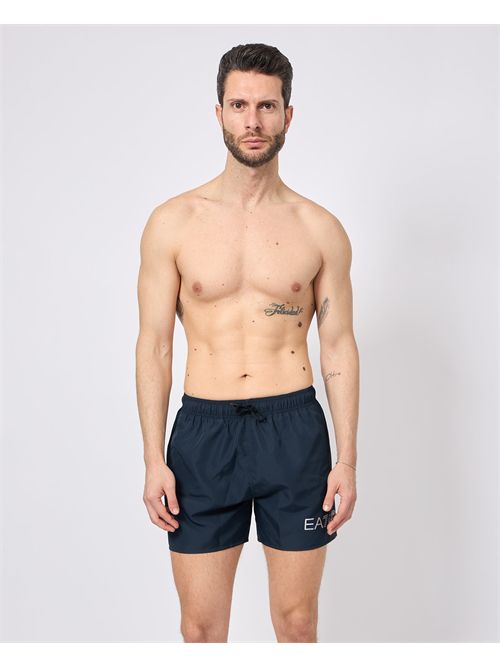 Costume da bagno uomo EA7 con logo a contrasto EMPORIO ARMANI EA7 | 7M000519-AF13049MB010
